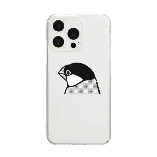 しょんぼりしてる文鳥 Clear Smartphone Case