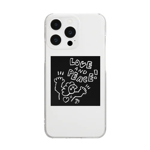 LOVE & PEACE! Clear Smartphone Case