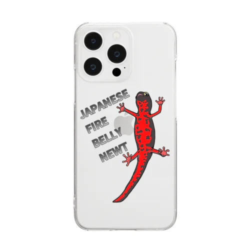 JAPANESE FIRE BELLY NEWT (アカハライモリ)　 Clear Smartphone Case