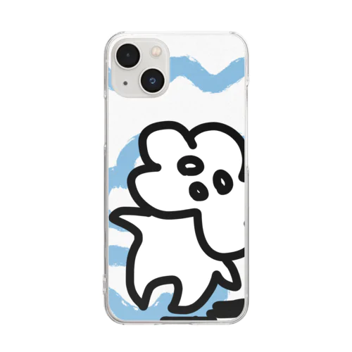 とぐうさんの心は曇り空。。 Clear Smartphone Case