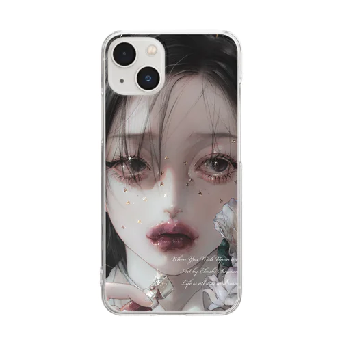 星降る薔薇園 Clear Smartphone Case