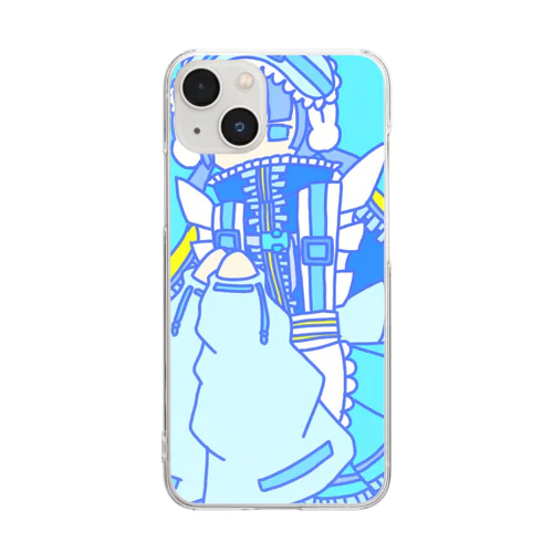 サイバーメイドチャン Clear Smartphone Case