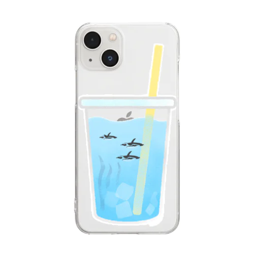 penguin summer Clear Smartphone Case