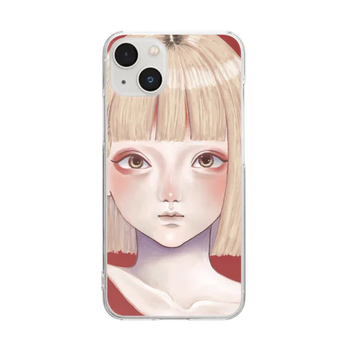 blonde bob Clear Smartphone Case