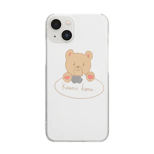 Kawaii kuma Clear Smartphone Case