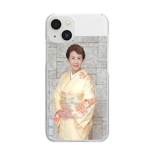 姫野舞子着物名前ロゴ入り Clear Smartphone Case