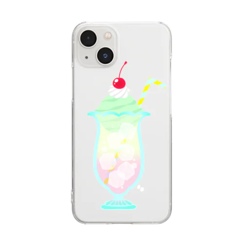 くりぃむそーだ　メロンアイス Clear Smartphone Case