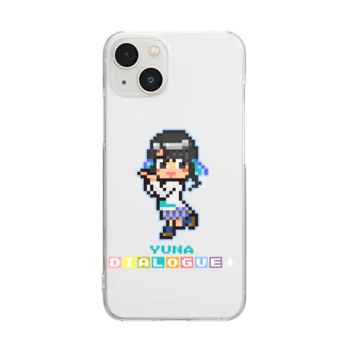 ドットDIALOGUE＋ ゆーな推しクリアスマホケース Clear Smartphone Case