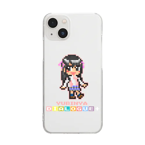 ドットDIALOGUE＋ ゆりにゃ推しクリアスマホケース Clear Smartphone Case