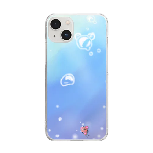 ミクマちゃん★海の底 Clear Smartphone Case