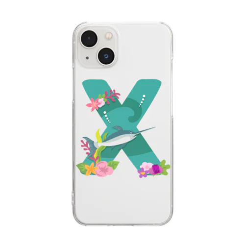 XはXiphias（メカジキ）のX Clear Smartphone Case