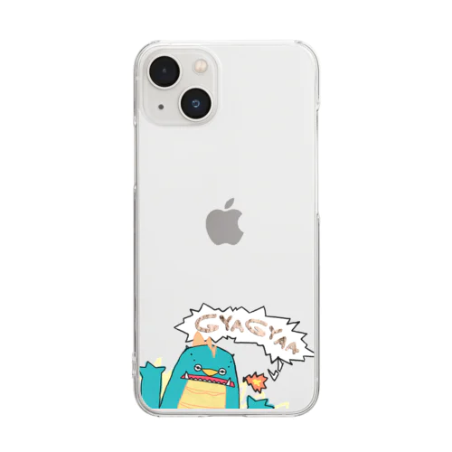 怪獣ぎゃぎゃー Clear Smartphone Case