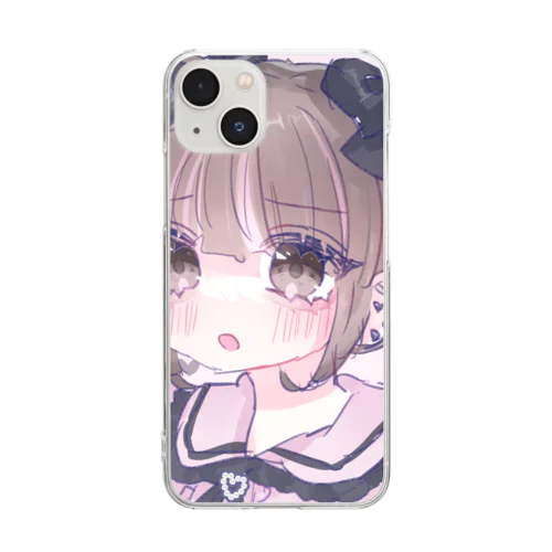 地雷ちゃん Clear Smartphone Case