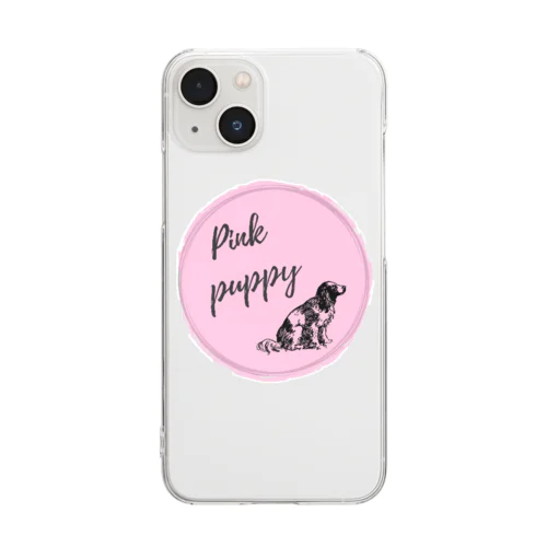 Pink puppy シリーズ クリアスマホケース