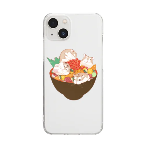 すしズ丼 Clear Smartphone Case