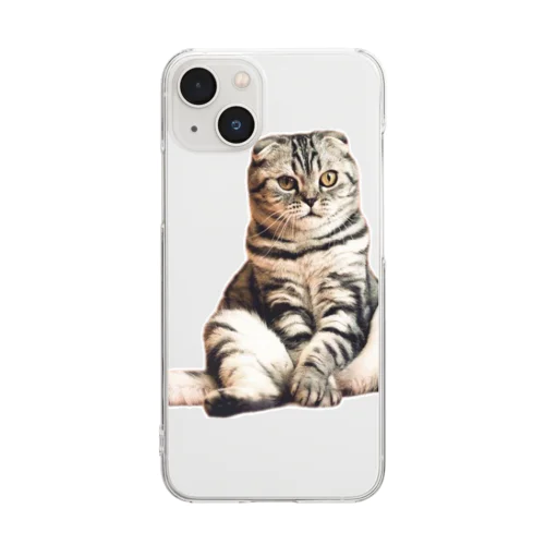 ゆるねこ Clear Smartphone Case