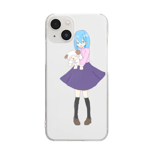 ママ衣装スライムちゃんーMoco家 Clear Smartphone Case