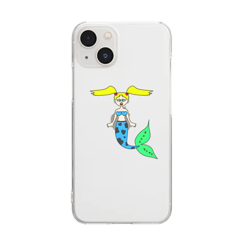 人魚ちゃん Clear Smartphone Case