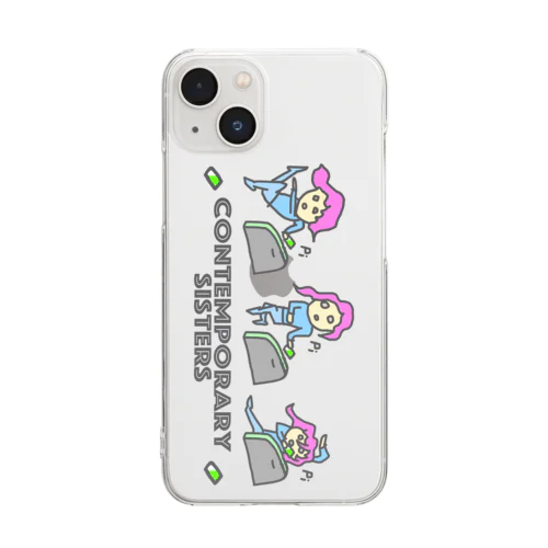 #コンテンポラリー３姉妹 Clear Smartphone Case