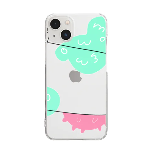 マイペースでいいじゃん（白） Clear Smartphone Case