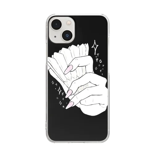 ネイルバドミントンハンド Clear Smartphone Case