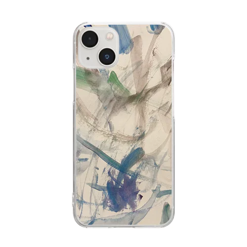 水彩画デザイン Clear Smartphone Case