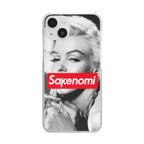 マリリン・モンローとsakenomi Clear Smartphone Case