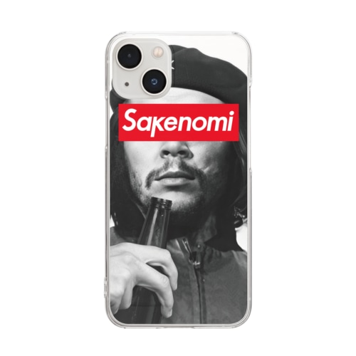 チェ・ゲバラとsakenomi Clear Smartphone Case