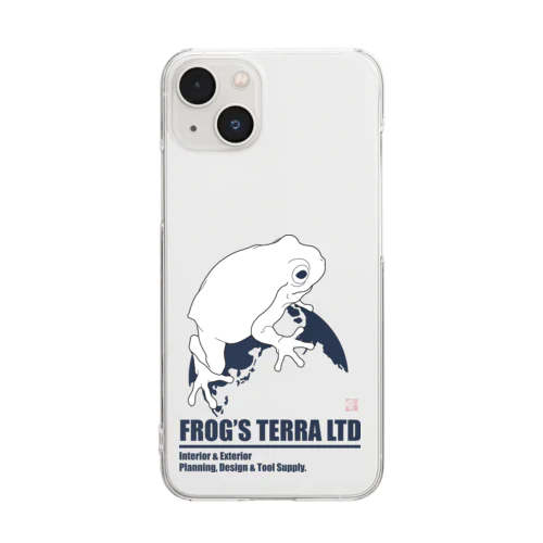 カラード　ディープシーブルー Clear Smartphone Case