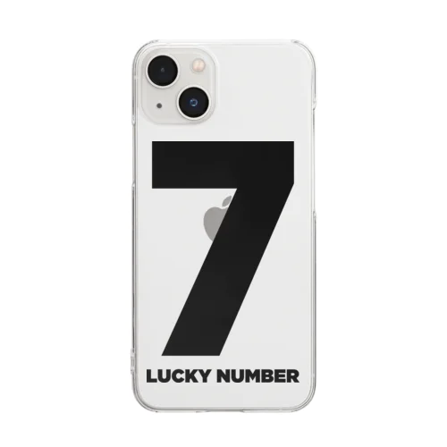 7_LUCKY NUMBER クリアスマホケース