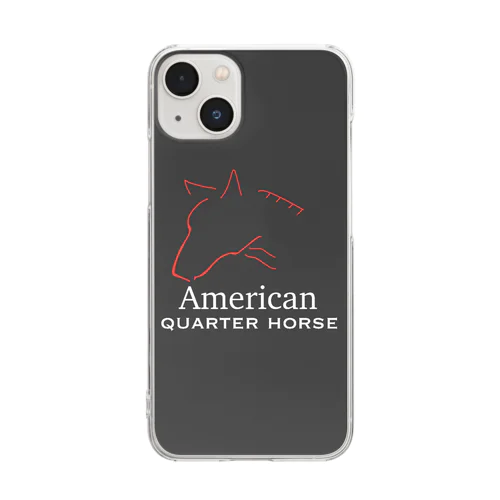 アメリカンクォーターホース Clear Smartphone Case