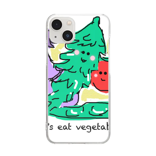 野菜を食べよう(Let's eat vegetables) Clear Smartphone Case