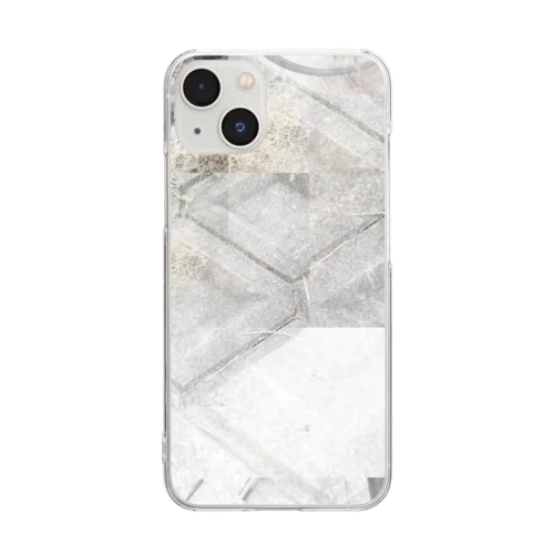 コンクリートの壁 Clear Smartphone Case