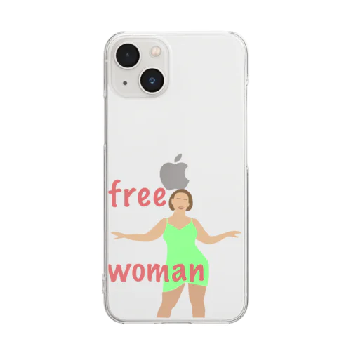 free woman Clear Smartphone Case