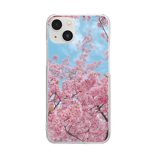 スマホケース(桜) Clear Smartphone Case