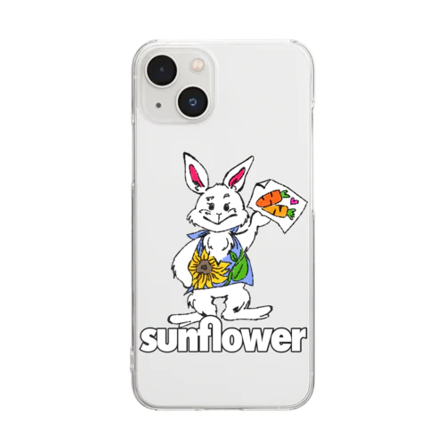 sunflower Radhissyuちゃん Clear Smartphone Case