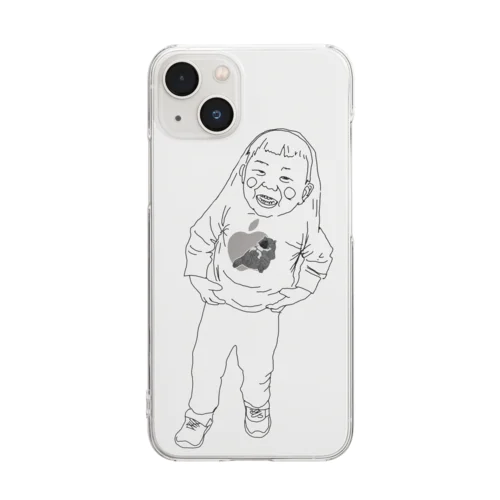 さつきくん カオナシ Clear Smartphone Case