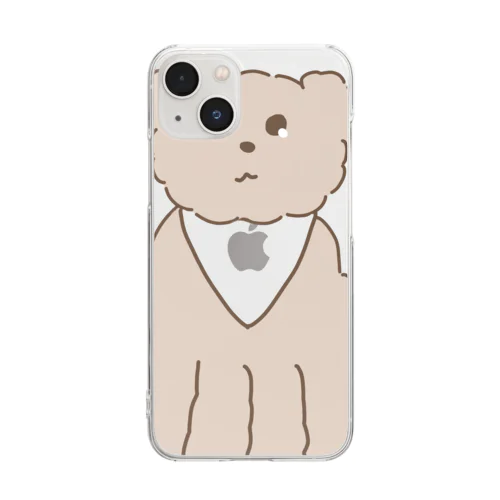 バンダナ犬 Clear Smartphone Case