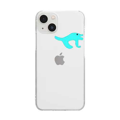 【KOKI】引っ張ってる犬　ひっくん Clear Smartphone Case