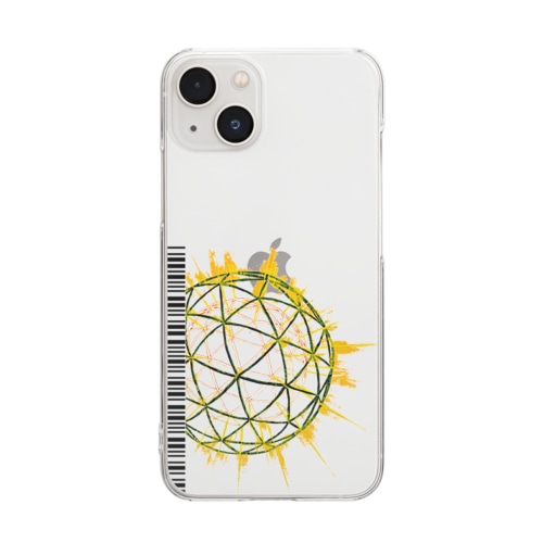 光る幾何学球体 Clear Smartphone Case