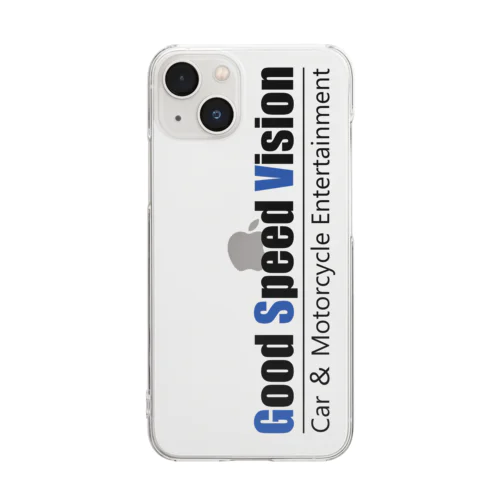 GoodSpeedVision（色文字） Clear Smartphone Case