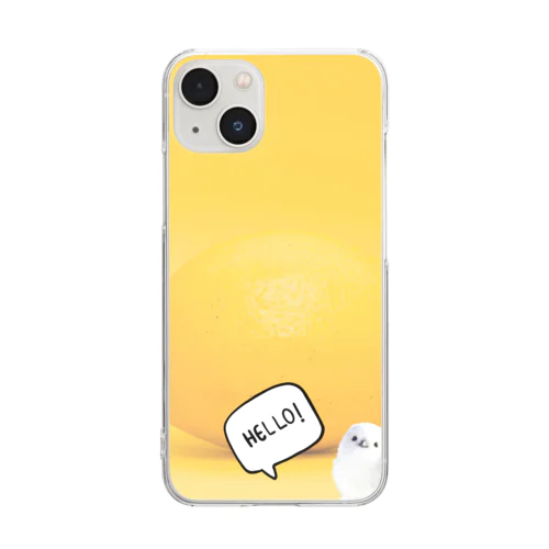 Hello とり Clear Smartphone Case