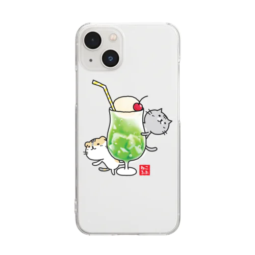 ねころぶ【メロンソーダ】 Clear Smartphone Case