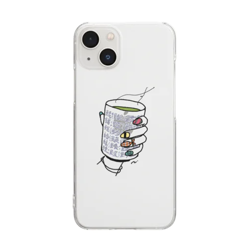 寿司ネイル Clear Smartphone Case