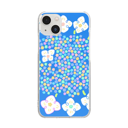 こんぺいとうみたいな紫陽花 Clear Smartphone Case