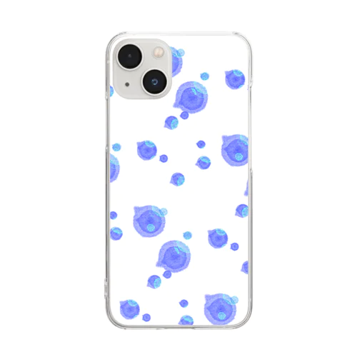 みずたま、てんてん Clear Smartphone Case