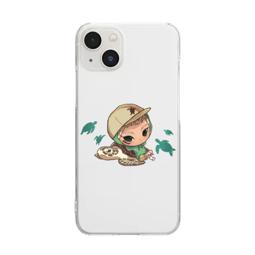 うみがめ くん Clear Smartphone Case