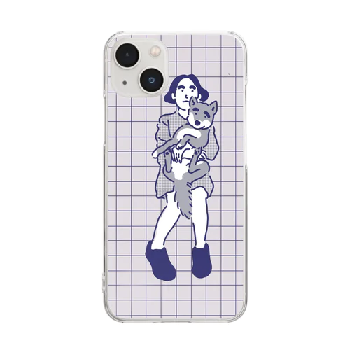 柴犬ポップライフ_シンプルスマホケース Clear Smartphone Case