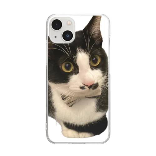 ちょび髭猫執事 Clear Smartphone Case