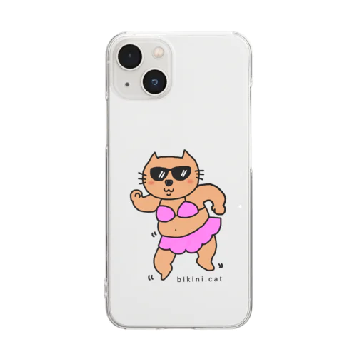 ダンシングビキニCATさん Clear Smartphone Case